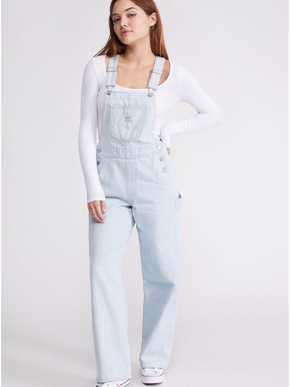 Levi's Light Blue Women’s Denim Overalls - Relaxed Straight